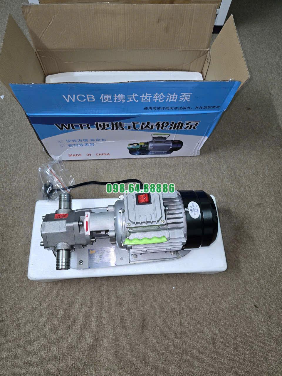Máy bơm bánh răng WCB75 động cơ điện 0.75kw-4 nhiều ứng dụng