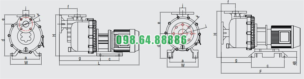 Bơm ly tâm tự mồi QHB-40012